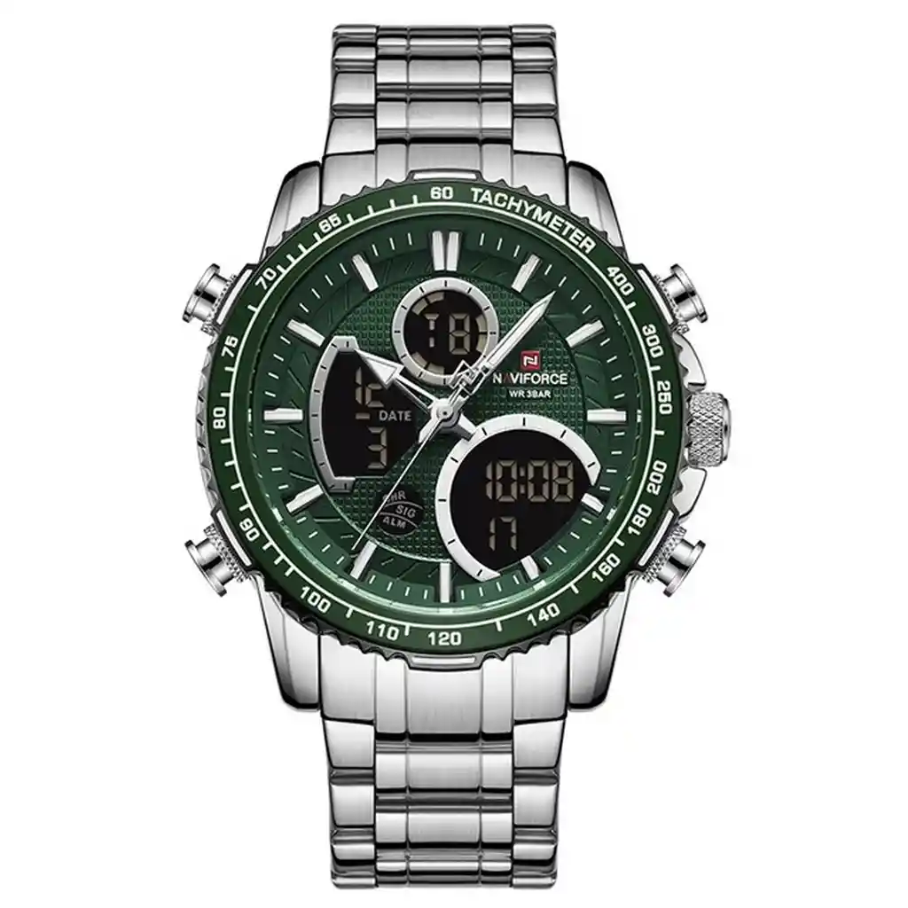 Reloj Naviforce 9182 Acero Hombre Acero Casual + Estuche