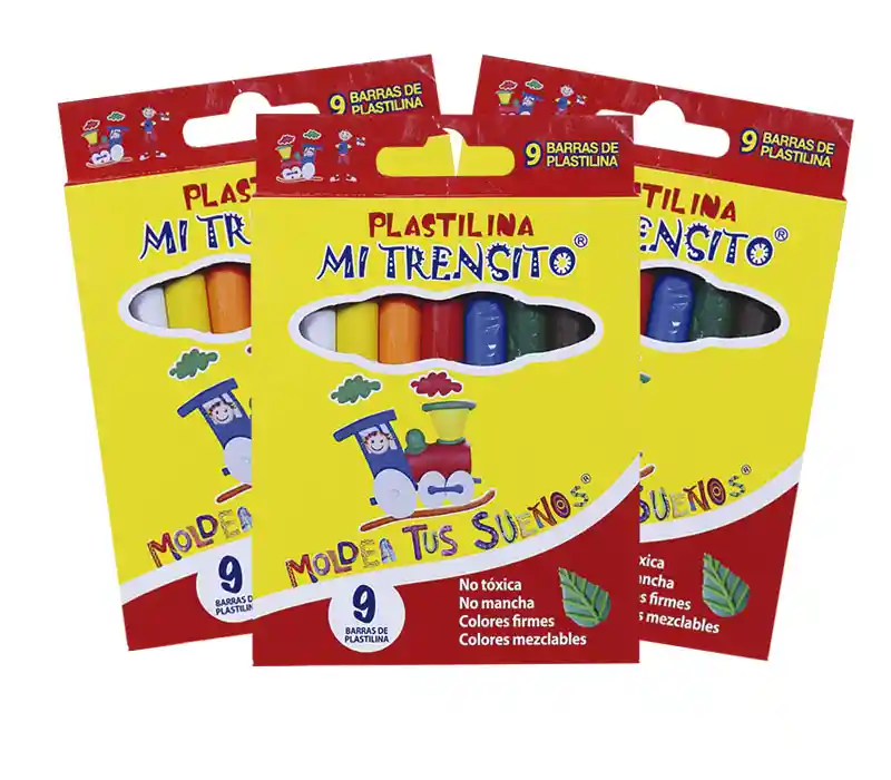 Plastilina Mi Trensito Grande X 9 Colores