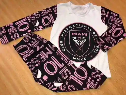 Pijama Niño Inter De Miami Talla 8