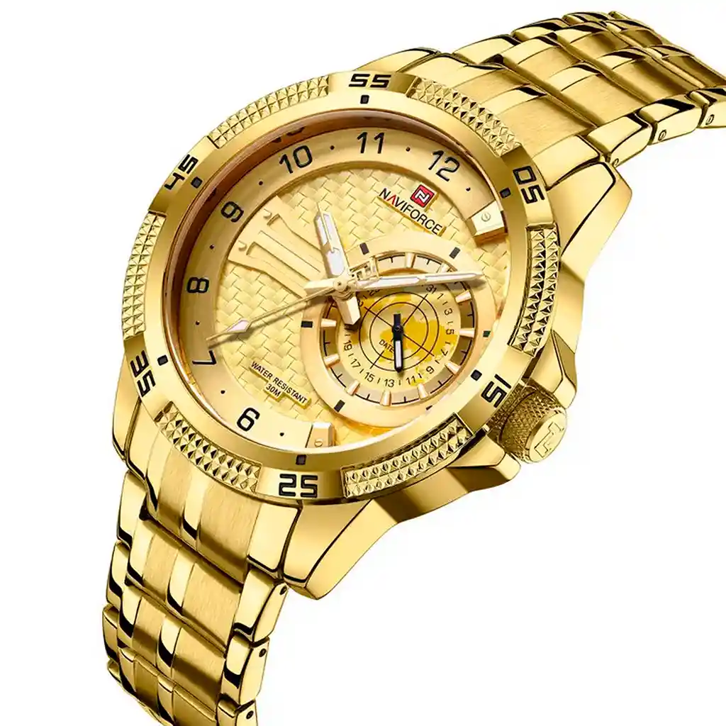 Reloj Naviforce Original Nf 9206 Acero Inoxidable + Estuche