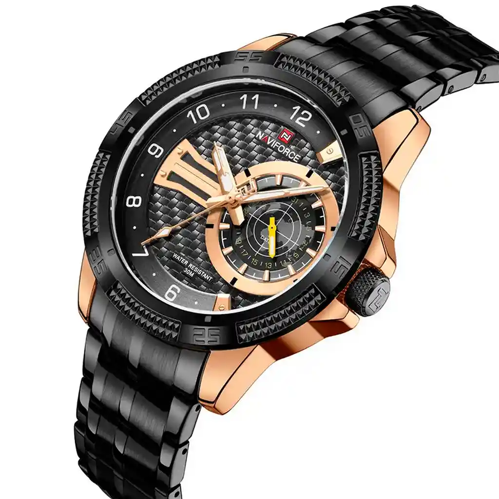 Reloj Naviforce Original Nf 9206 Acero Inoxidable + Estuche