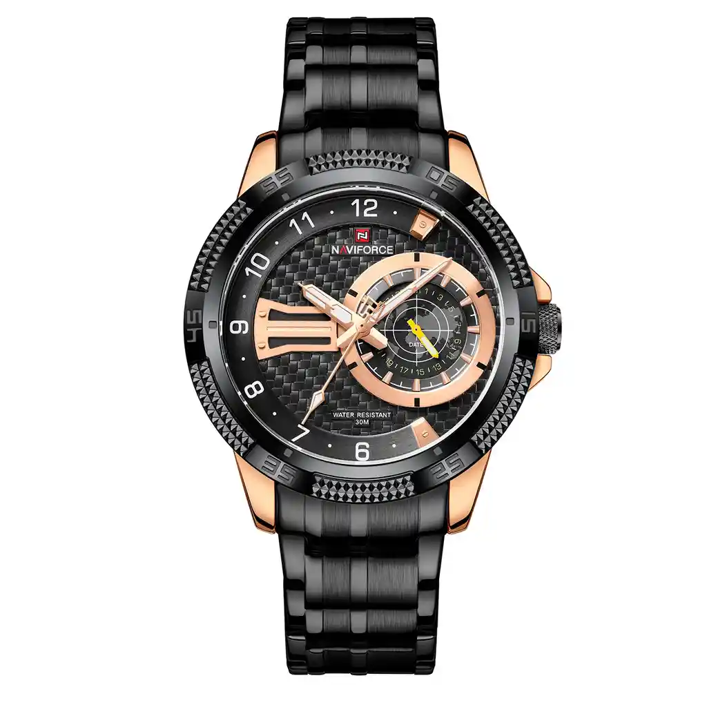 Reloj Naviforce Original Nf 9206 Acero Inoxidable + Estuche