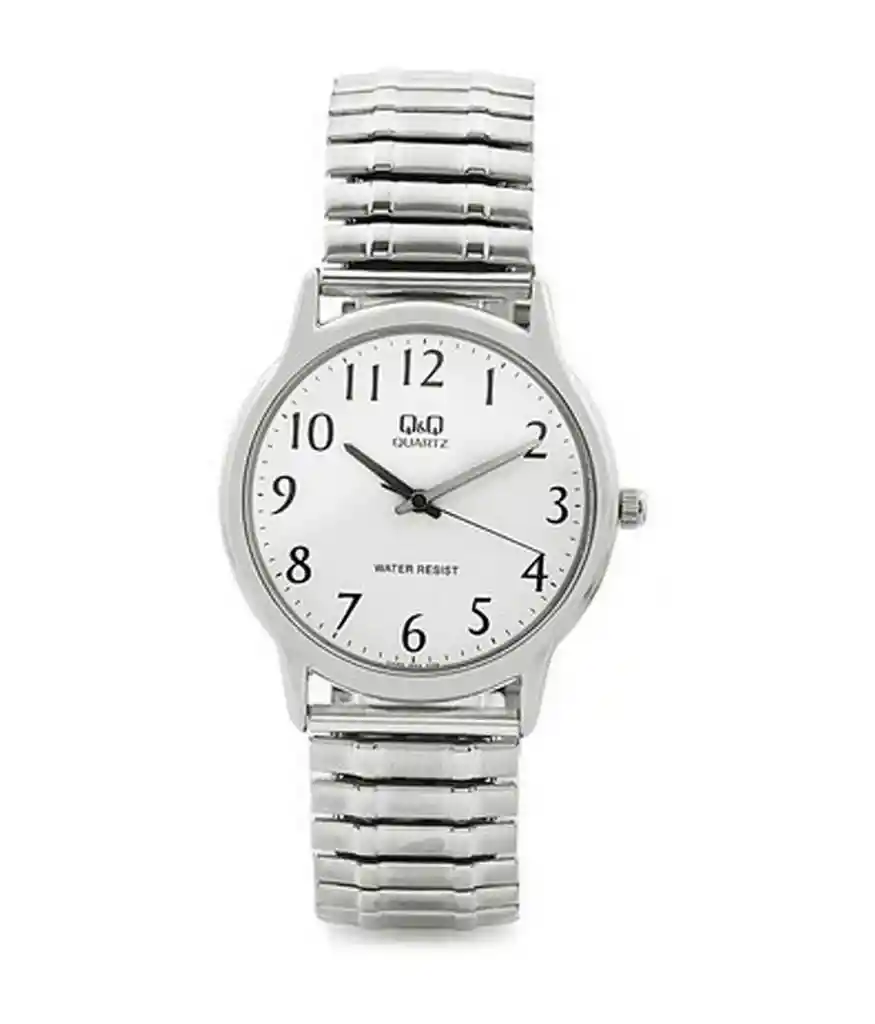 Reloj Qq Qyq Vy28j204y Casual Acero Hombre + Estuche