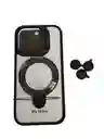 Estuche Para Iphone 15 Pro Soporte Duo Kit Lentes En Negro