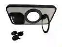 Estuche Para Iphone 15 Pro Soporte Duo Kit Lentes En Negro