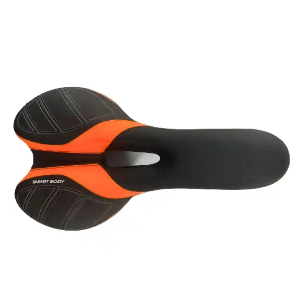 Sillín/asiento Para Bicicleta Mtb - Marca Stl Smart Body Anti Prostático - Naranja