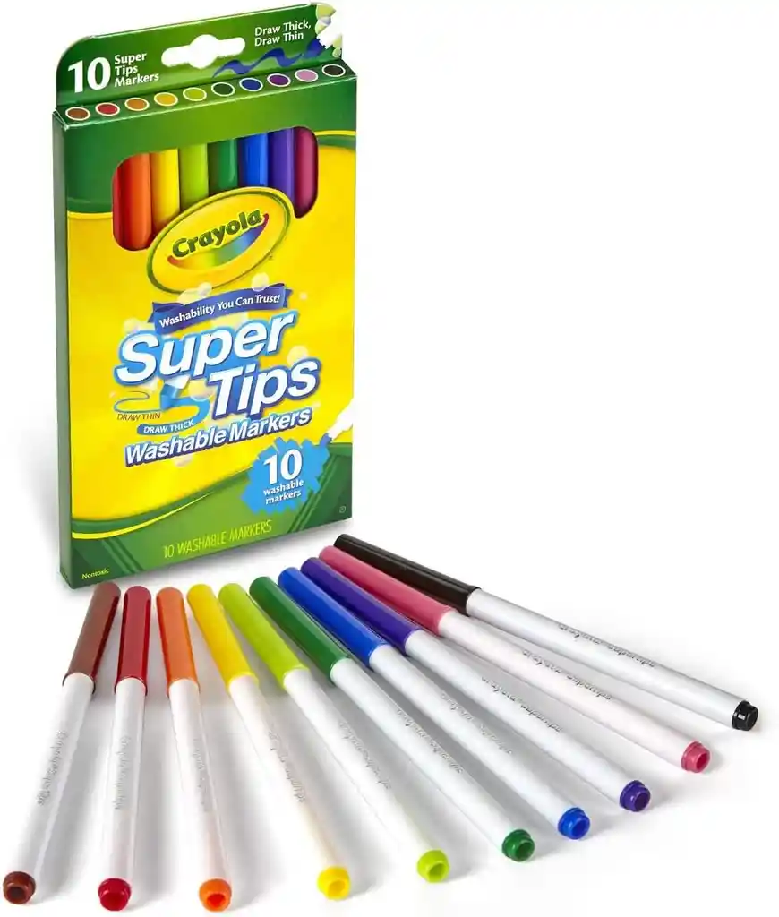 Marcadores Crayola Super Tips X10 Unidades