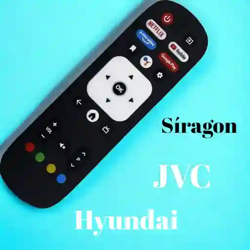 Control Remoto Compatible Con Jvc, Hyundai, Síragon (sin Comando De Voz)
