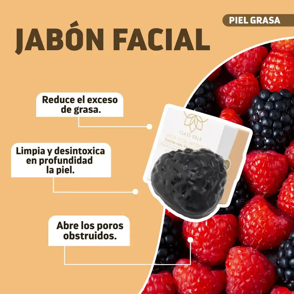 Jabon Facial Antioxidante Piel Grasa