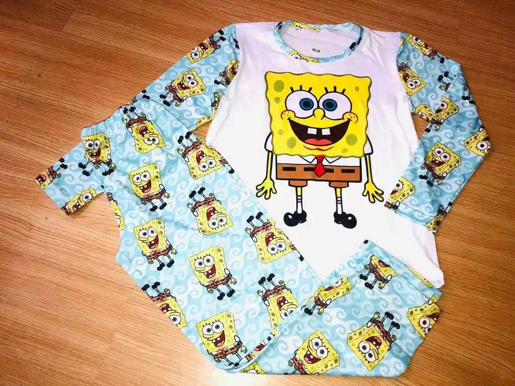 Pijama Niño Bob Esponja Talla 10