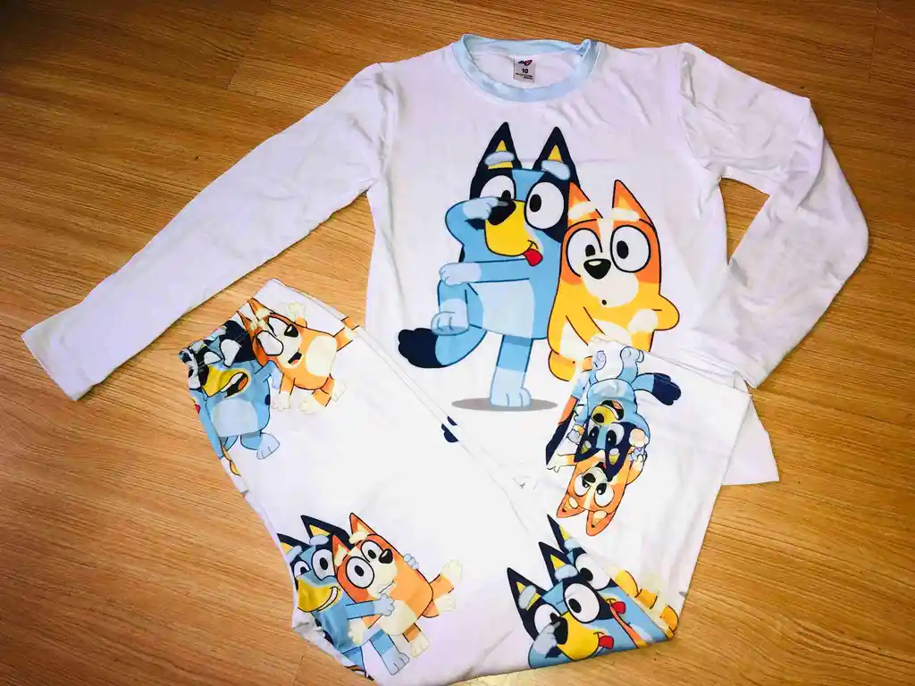 Pijama Niño Bluey Talla 10
