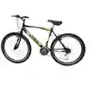 Bicicleta Todo Terreno - Rin 26 Doble Pared Atila 18 Cambios - Negro Con Amarillo