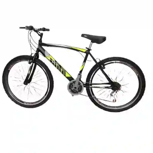 Bicicleta Todo Terreno - Rin 26 Doble Pared Atila 18 Cambios - Negro Con Amarillo