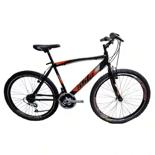 Bicicleta Todo Terreno - Rin 26 Doble Pared Atila 18 Cambios - Negro Con Naranja