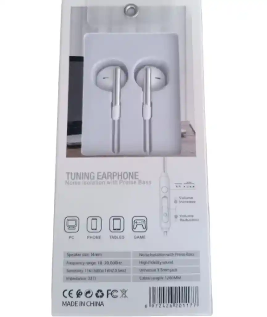 Audífonos Oczu Manos Libres Earphone Con Micrófono/tipo C