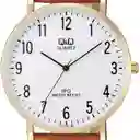 Reloj Qq Qyq Qz02j104y Casual Cuero Hombre + Estuche