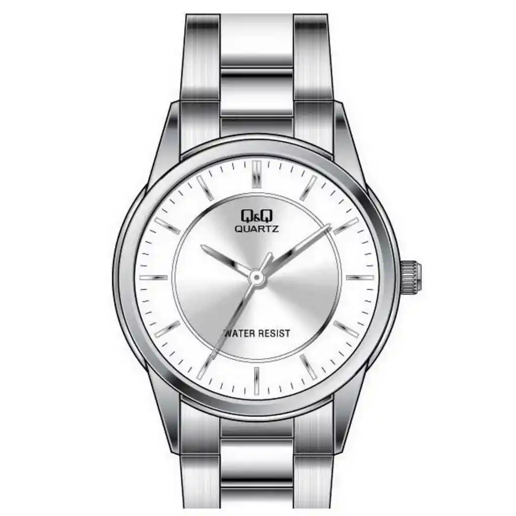 Reloj Qq Qyq Qa45j201y Casual Acero Mujer Dama + Estuche