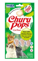 Churu Pops Snacks Atún Y Pollo X4 - Inaba