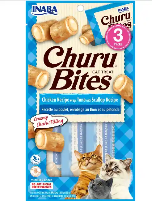 Churu Bites X3 - Pollo, Atún Y Vieira