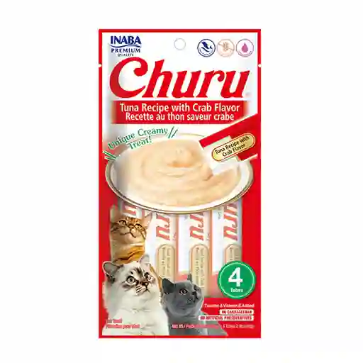 Churu Snack Gato X4 - Atún Con Cangrejo