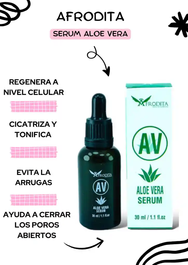 Afrodita Serum Aloe Vera