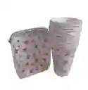 Combo De Vasos Y Platos Torteros De Estrellas Plateadas/doradas Para Fiesta