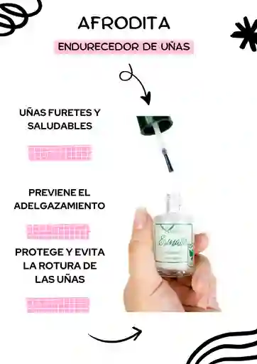Afrodita Endurecedor De Uñas