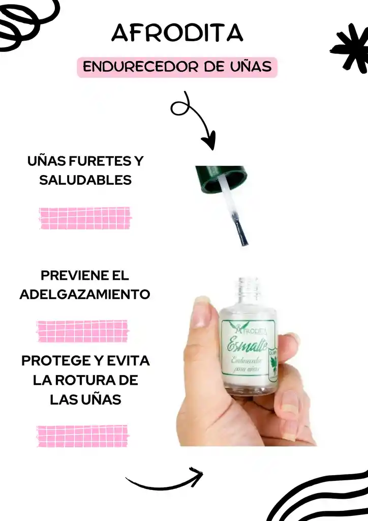 Afrodita Endurecedor De Uñas