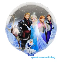 Globo Metalizado Redondo Frozen Sin Inflar