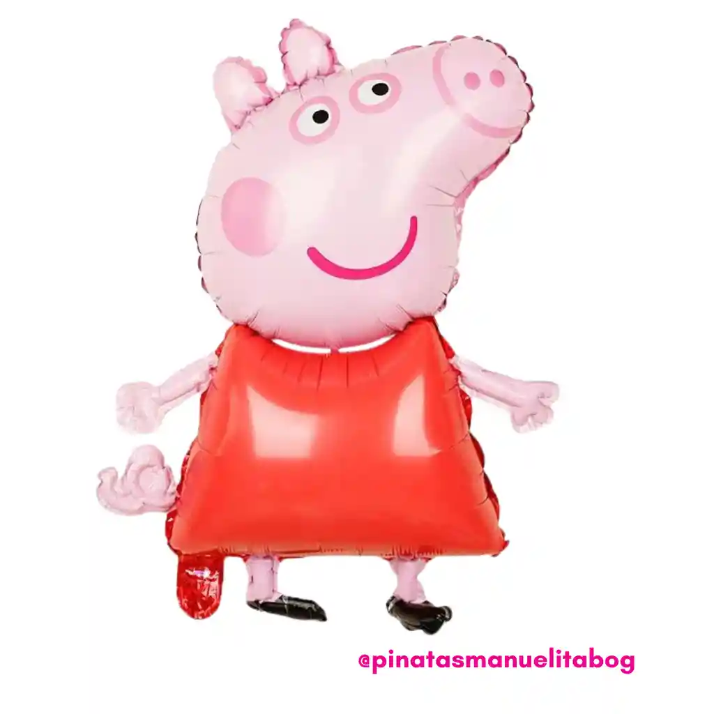 Globo Metalizado Peppa Pig Sin Inflar