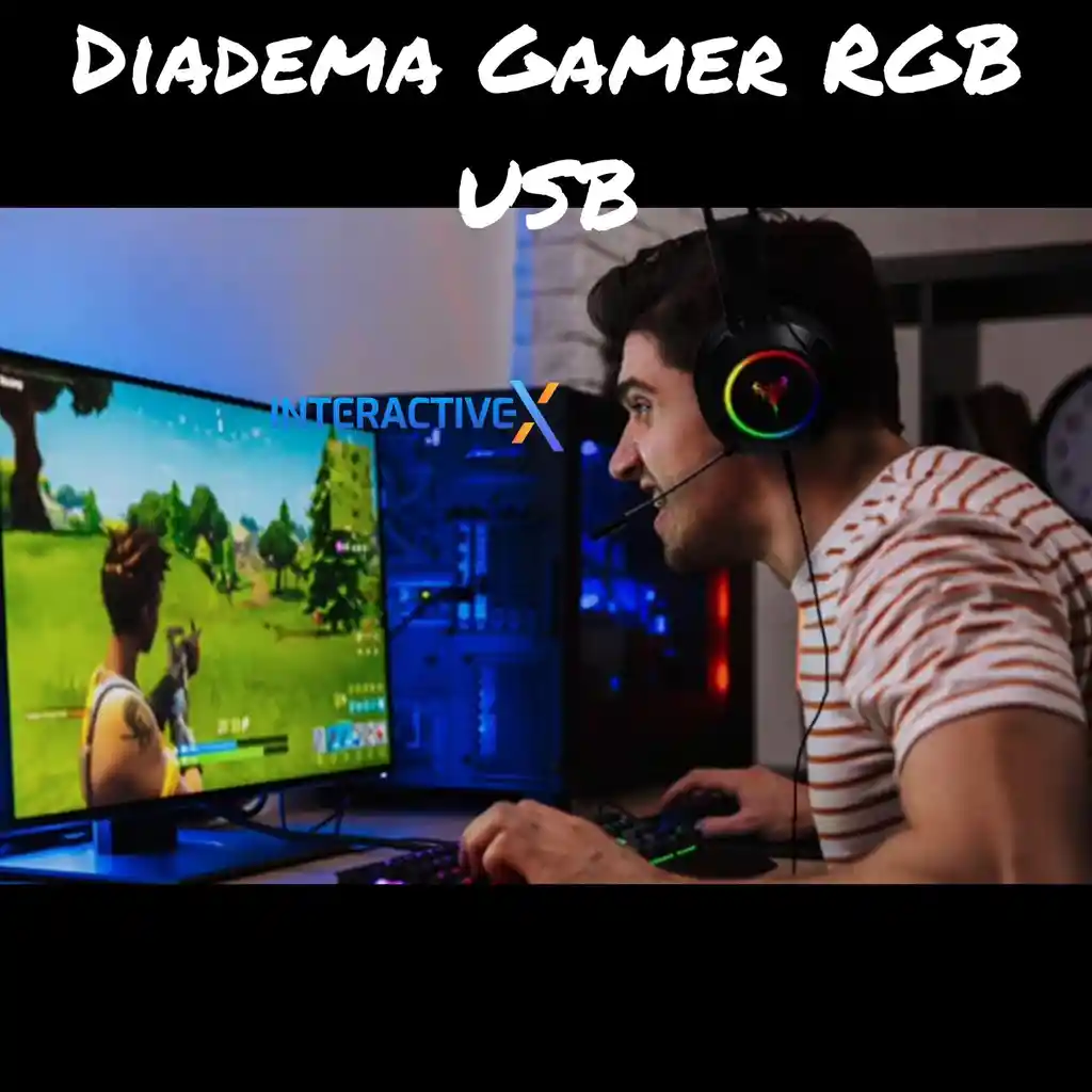 Diadema Gamer Rgb Pro Usb/ Audifonos Gamer Usb / Auriculares Gamer