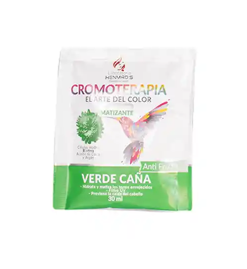 Matizante Verde Caña Sachet 30ml Cromoterapia