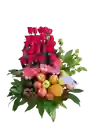 Ramo Con Rosas Y Frutas