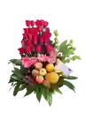 Ramo Con Rosas Y Frutas