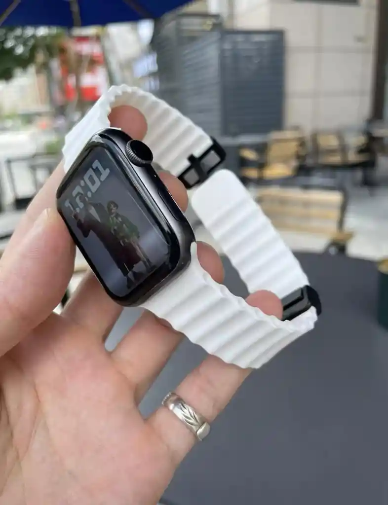 Pulso Apple Watch Ocean Magnetic Blanco
