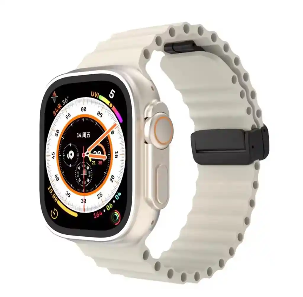 Pulso Apple Watch Ocean Magnetic Beige Oscuro