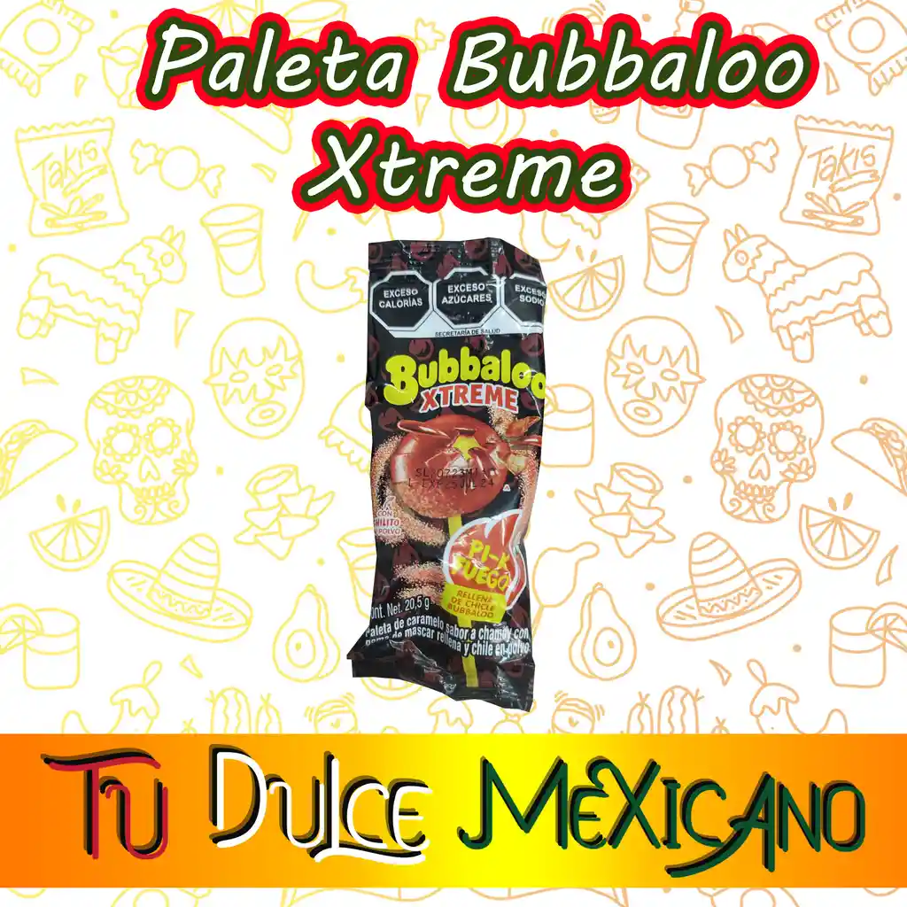 Paleta Bubbaloo Xtreme