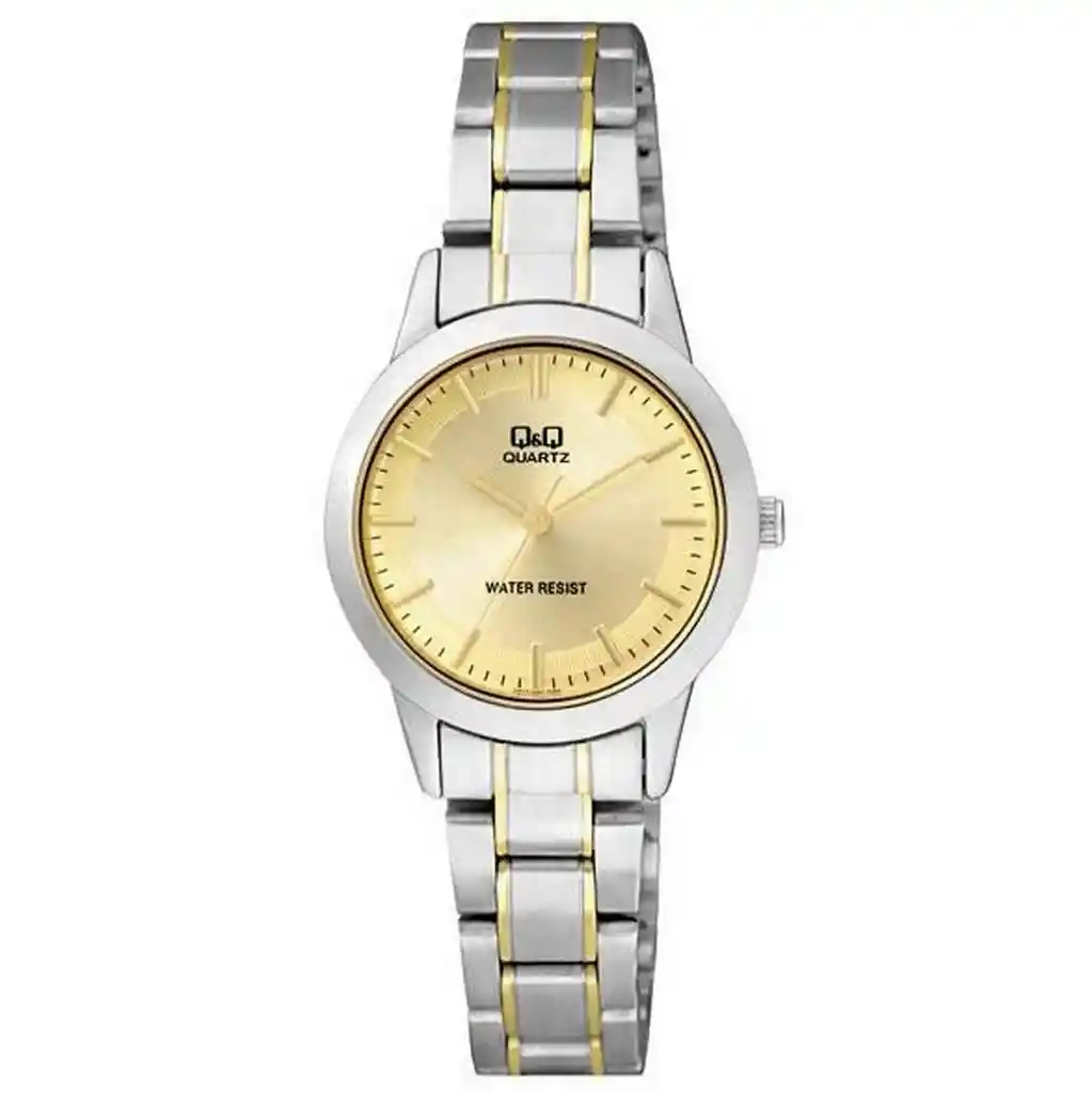 Reloj Qq Qyq Q947j400y Casual Acero Mujer Dama + Estuche