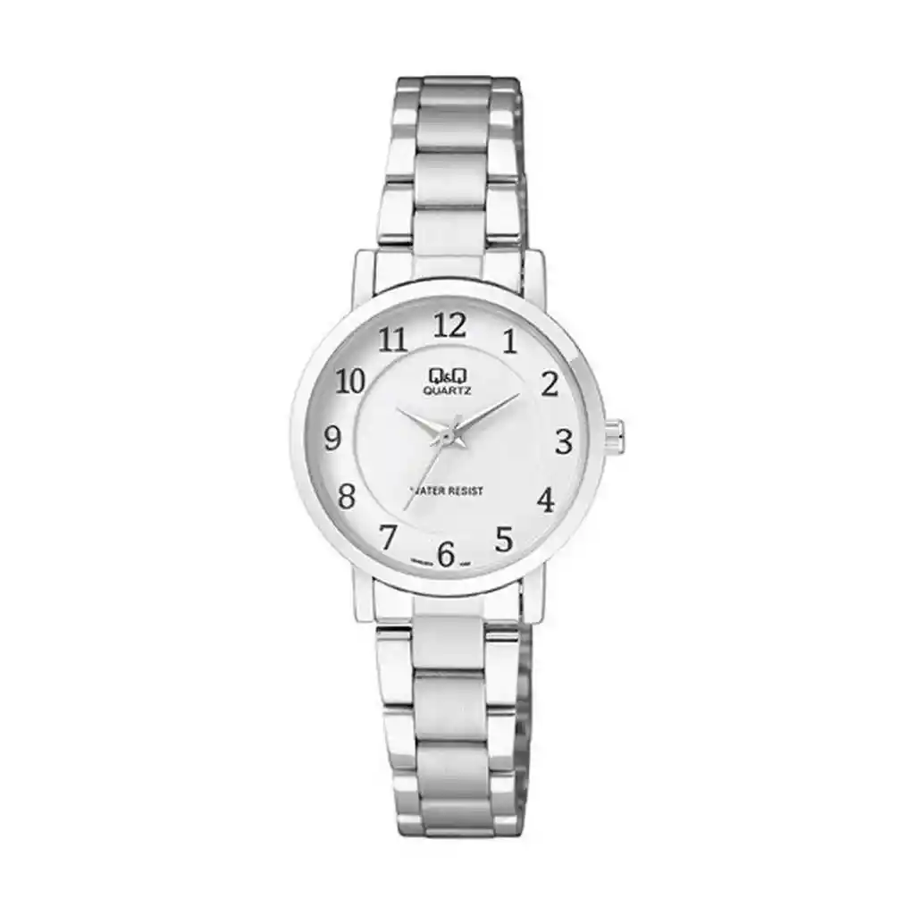 Reloj Qq Qyq Q945j204y Casual Acero Mujer Dama + Estuche