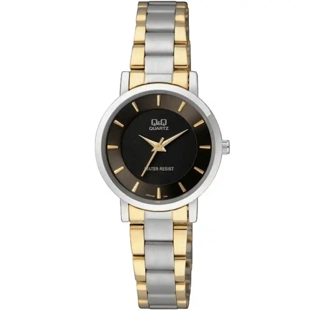 Reloj Qq Qyq Q945j402y Casual Acero Mujer Dama + Estuche