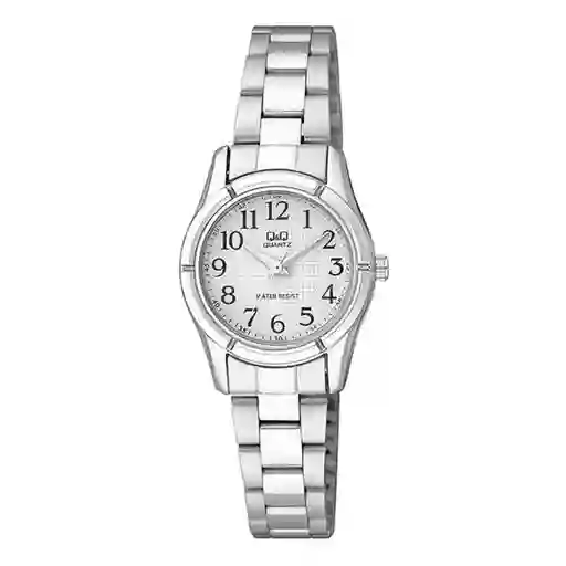 Reloj Qq Qyq Q877j204y Casual Acero Mujer Dama + Estuche