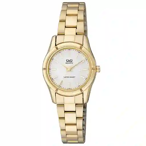 Reloj Qq Qyq Q877j001y Casual Acero Mujer Dama + Estuche