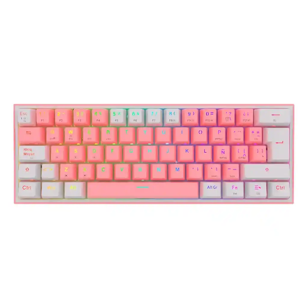 Teclado Gamer Mecánico Wireless Redragon K616 Rgb-pw Fizz Pro