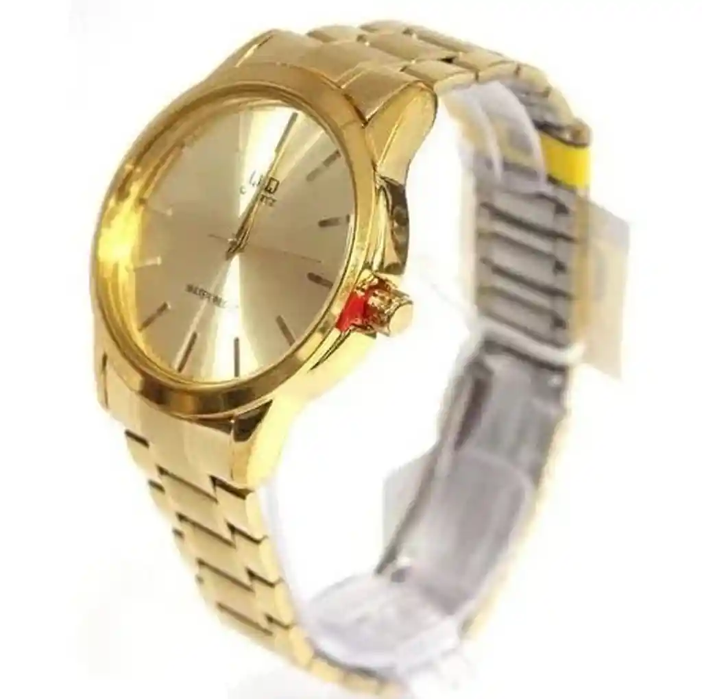 Reloj Qq Qyq Q860j010y Casual Acero Hombre + Estuche