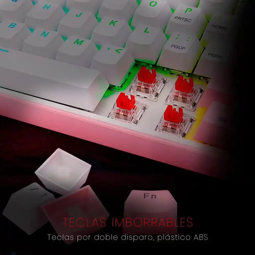 Teclado Gamer Mecánico Wireless Redragon K616 Rgb-wp Fizz Pro