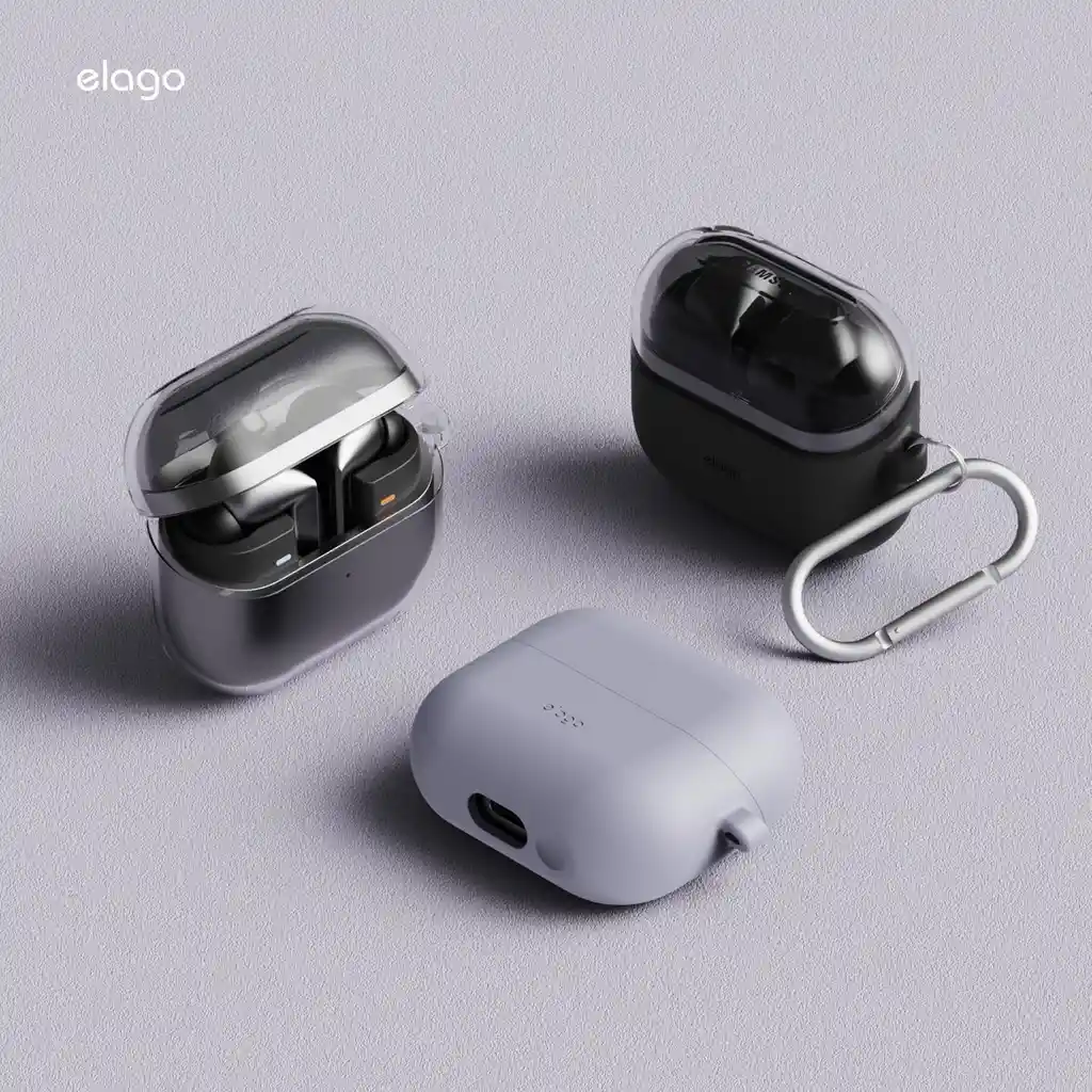 Elago Estuche Para Galaxy Buds 3 / Buds 3 Pro Duo Con Arnes En Negro