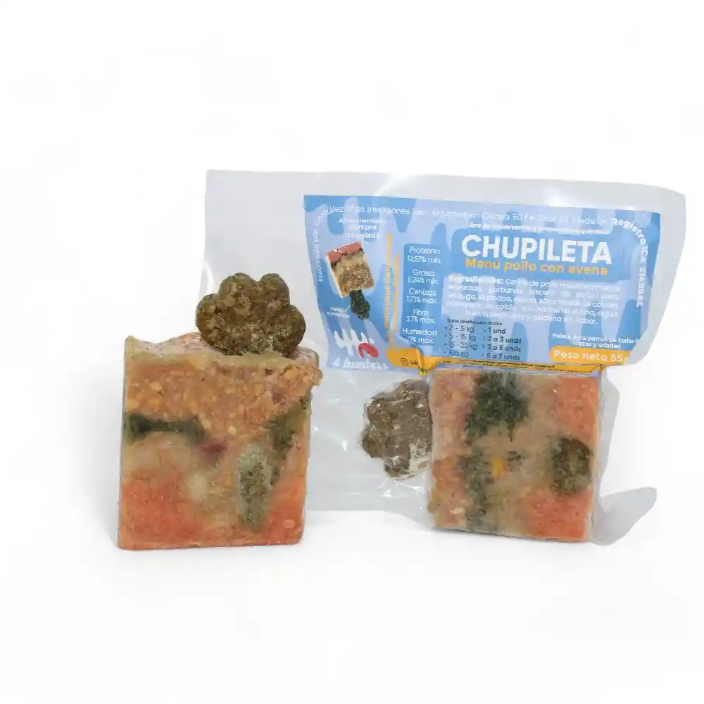 Chupileta Natural Para Perros Pollo Con Avena