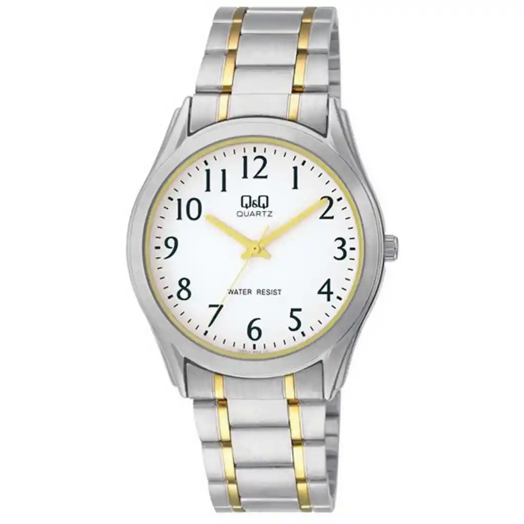 Reloj Qq Qyq Q594j404y Casual Acero Hombre + Estuche