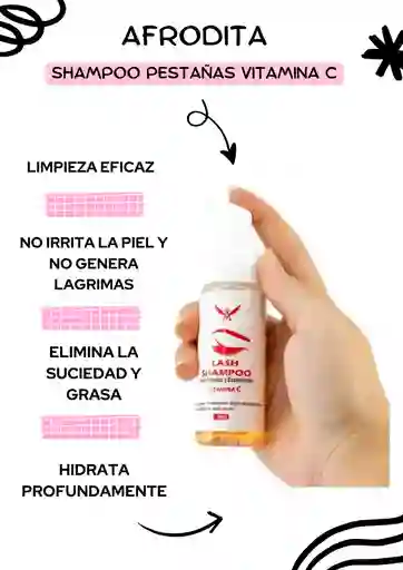 Afrodita Shampoo Pestañas Vitamina C