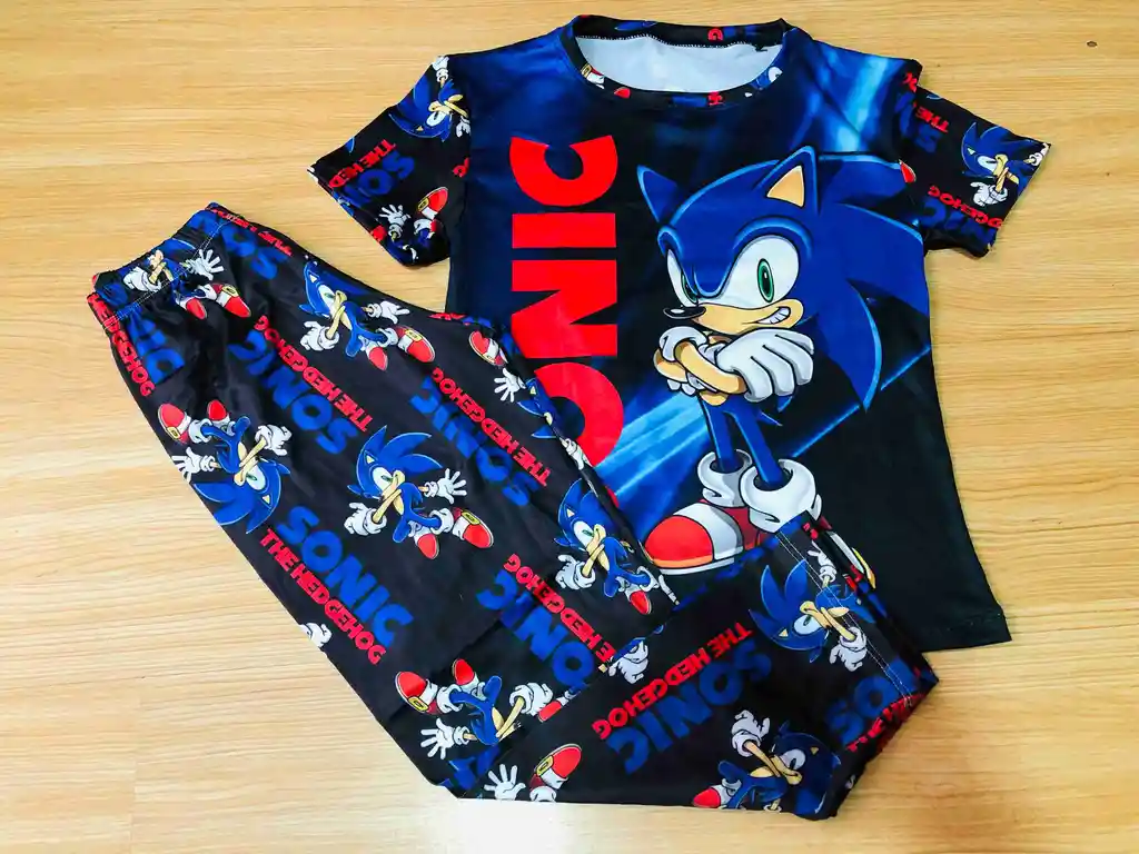 Pijama Niño Sonic Talla 12